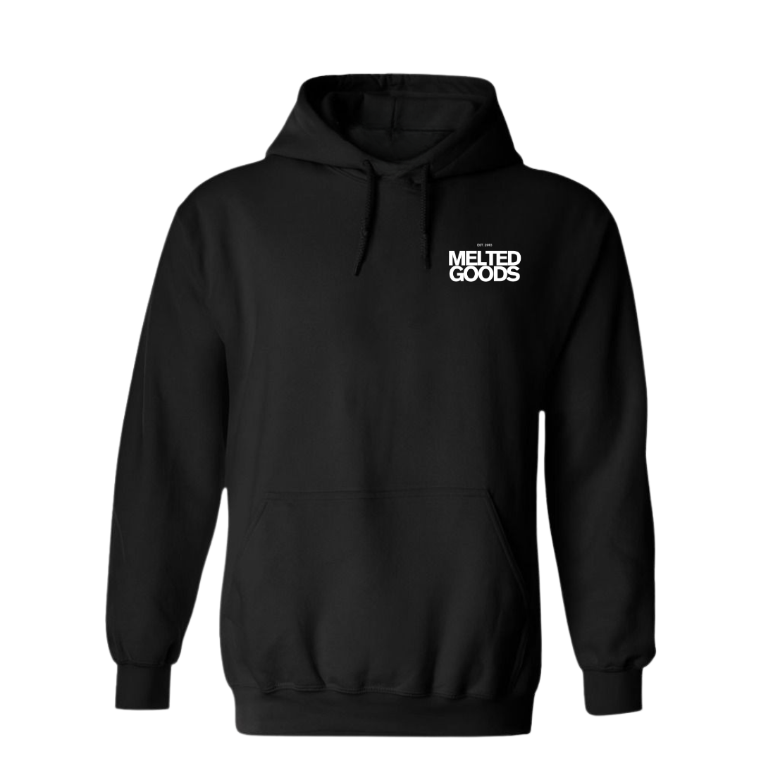 BLACK SIGNATURE LOGO HOODIE